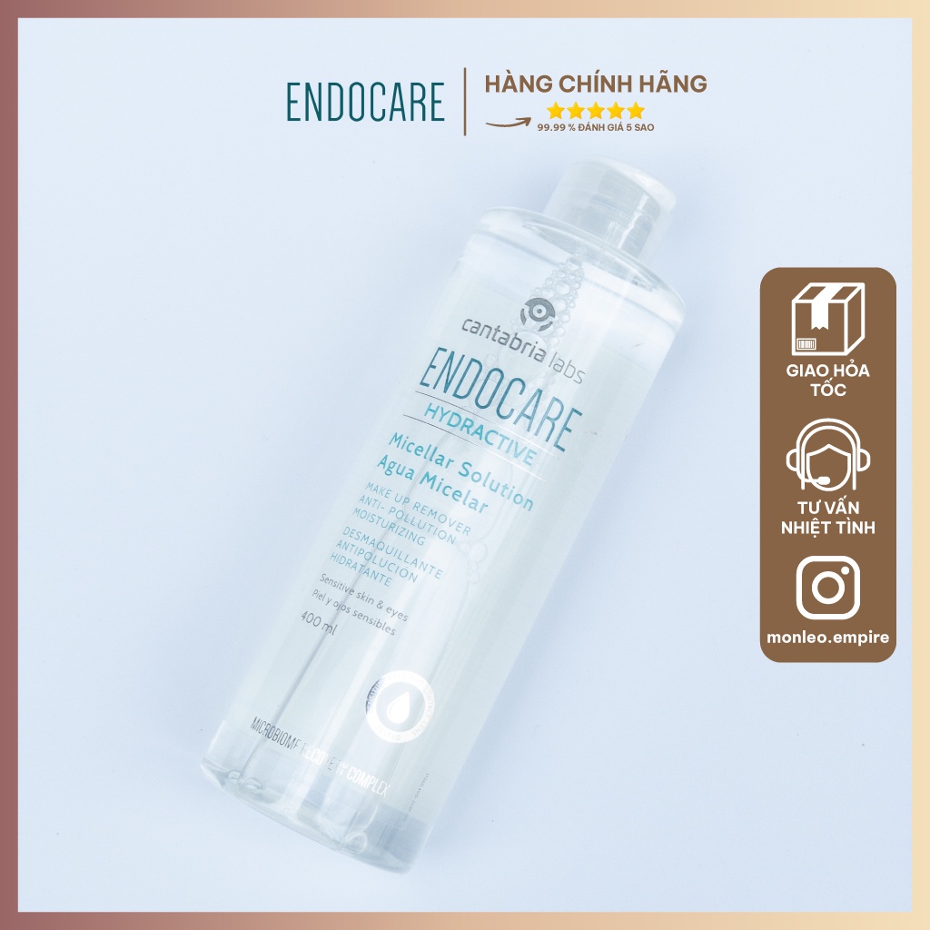 Nước tẩy trang Endocare Micellar Solution Agua Micelar 400ml