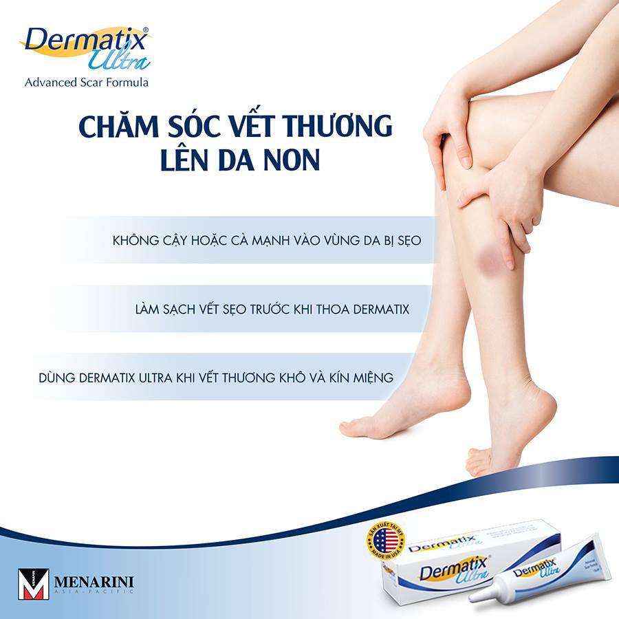 Kem Bôi Dạng Gel giúp mờ Sẹo lồi sẹo  Phì Đại Dermatix 7g &amp; 15g [Chính Hãng ]