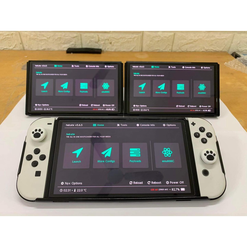Máy chơi game nintendo switch Oled mới 100% cop full games + thẻ nhớ 128/256/512 + tặng dán cường lực