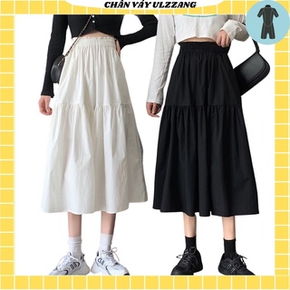 Chân váy dài 2 tầng  dạng xòe phong cách hàn quốc , MS : 2 , Váy lưng chun chất liệu voan dài 2 lớp
