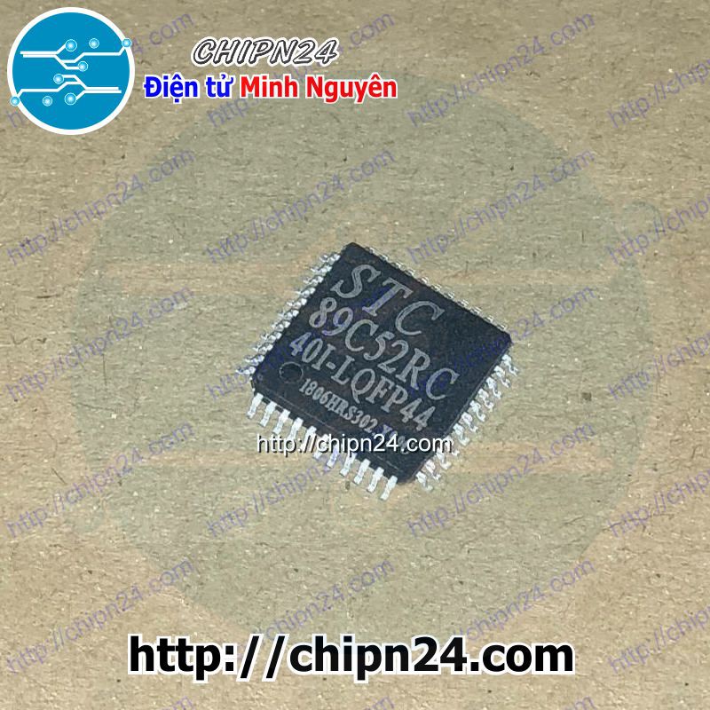 [1 CON] IC STC89C52RC-40I LQFP-44 (SMD Dán)