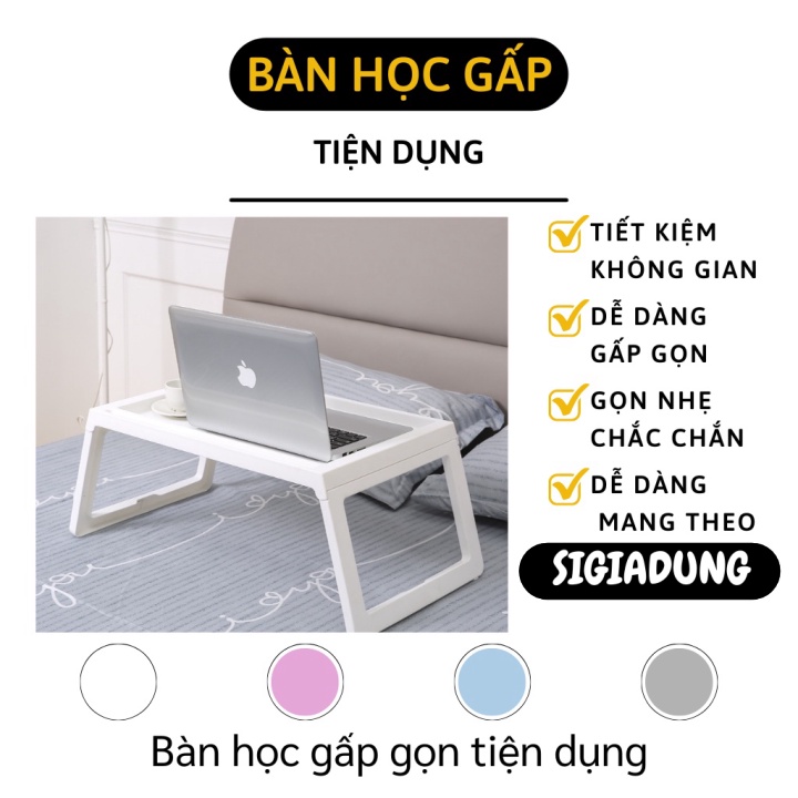 [SGD] Bàn Học Gấp Gọn - Bàn Học, Làm Việc Có Khe Cắm Ipad Tiện Lợi, Chịu Lực Tốt 9342