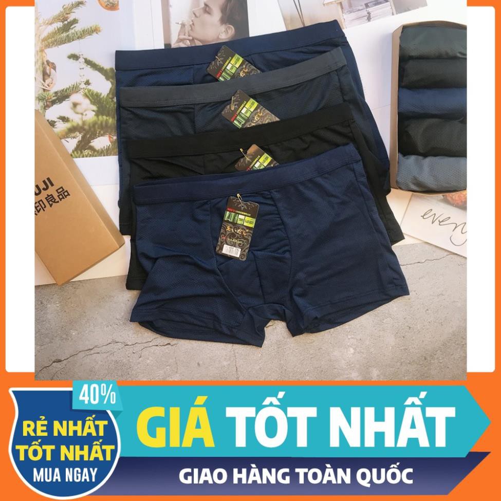 Quần lót nam - Hộp 5 chiếc Quần Dáng Đùi Thông Hơi Lỗ Nhỏ Siêu Mát