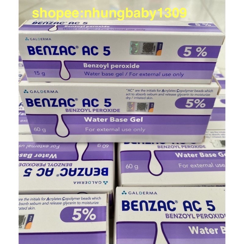 KEM loại bỏ mụn MỤN THÂM BENZAC AC 5% (60g) | BigBuy360 - bigbuy360.vn