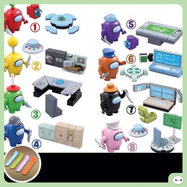 BỘ 8 MÔ HÌNH LEGO AMONG US
