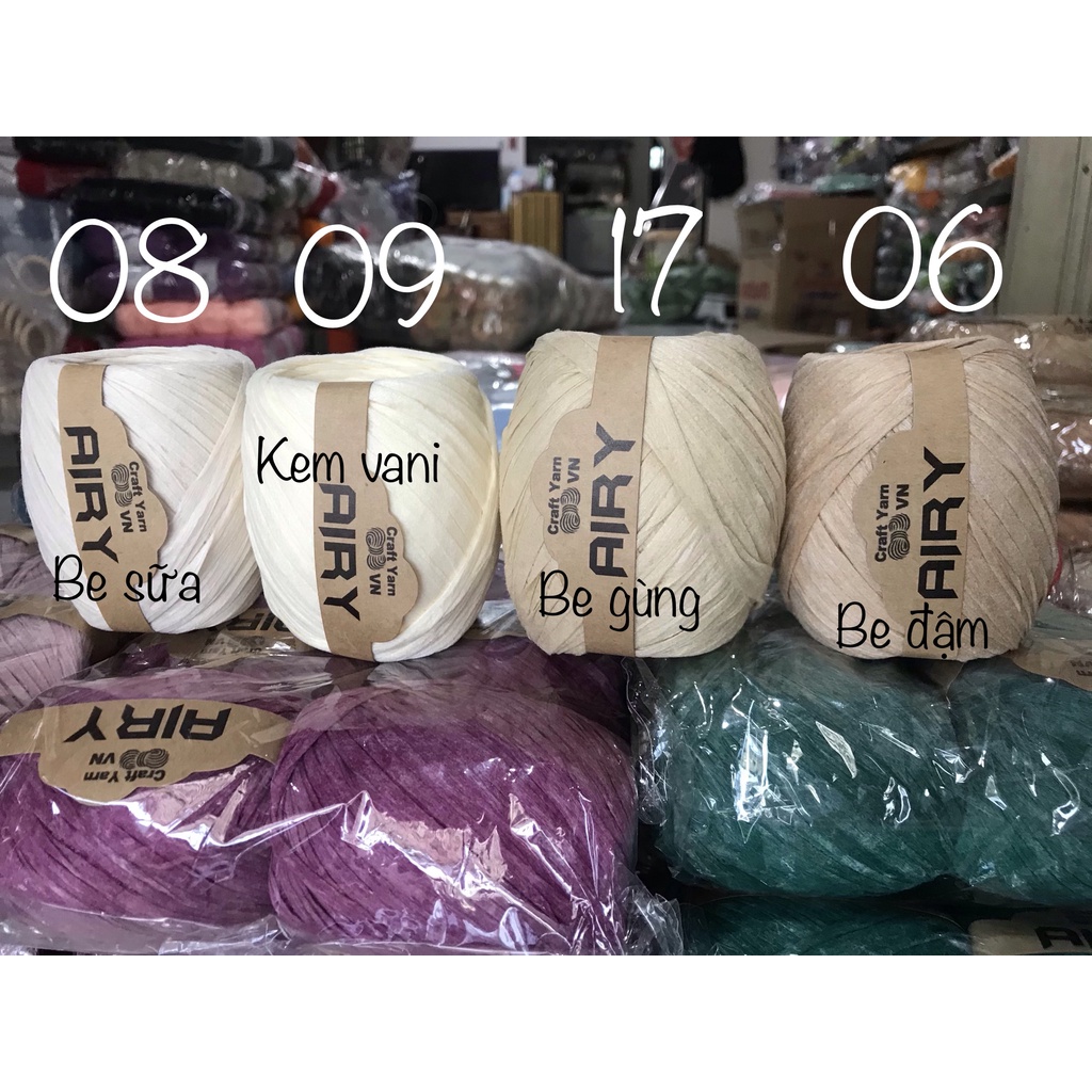 Sợi cọ giấy Airy mềm, mịn, nhẹ