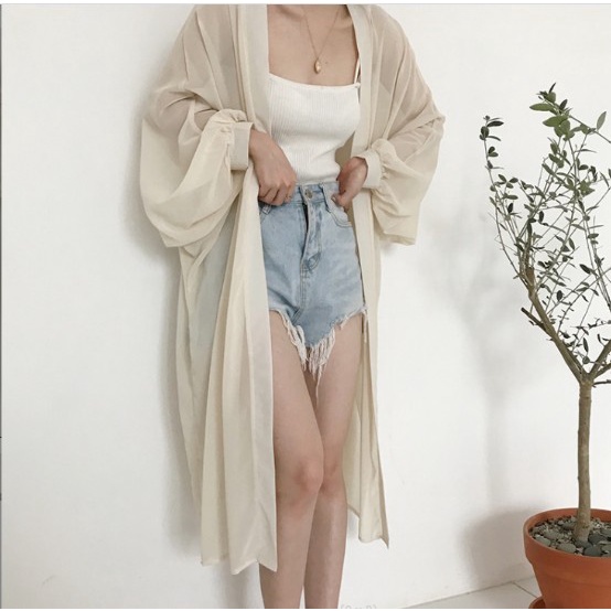 Aó choàng [hàng mới] vải voan mềm mịn,đi biên,đi chơi chông nắng nhẹ,feersize,tặng kèm nơ buộc tóc | BigBuy360 - bigbuy360.vn