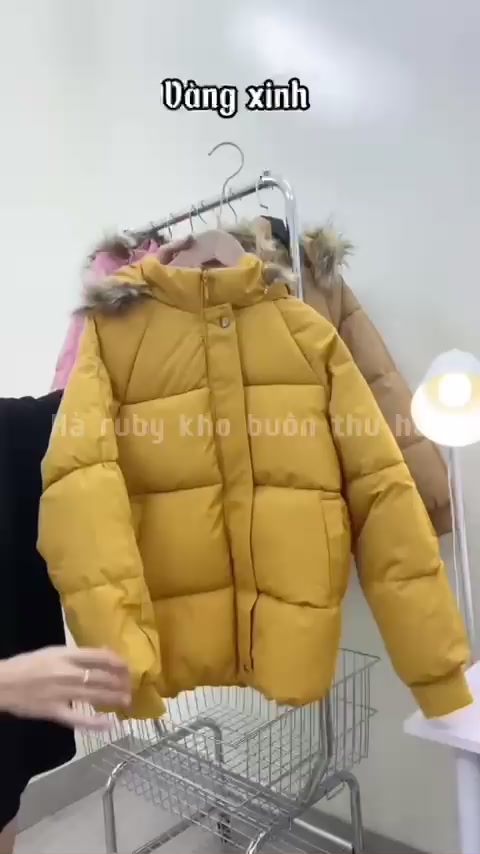 Áo Khoác Phao Béo cao cấp hàng 3 lớp MV. Đại Hàn Mũ Lông Siêu Ấm Quảng Châu LV/hà ruby thái nguyên | BigBuy360 - bigbuy360.vn