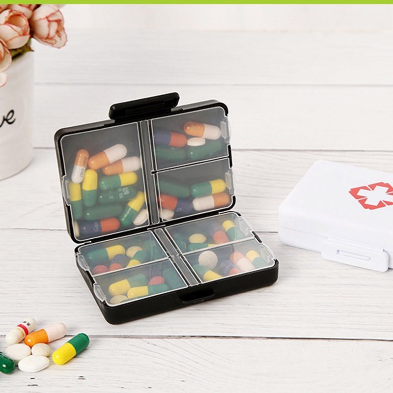 Hộp Đựng Thuốc 7 Ngăn Bằng Nhựa Trong Suốt Đa Năng