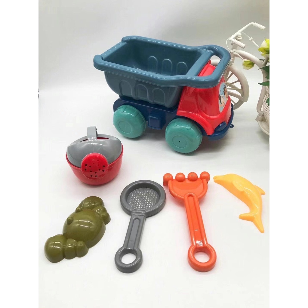 Bộ đồ chơi XE Ô TÔ XÚC CÁT nhiều món cho bé thỏa sức vui chơi