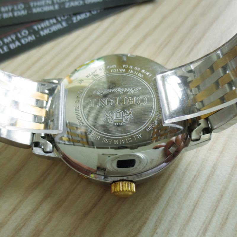 Đồng hồ cơ nam ORIENT nhật bãi xịn Japan - máy cơ tự động lên cót khi đeo