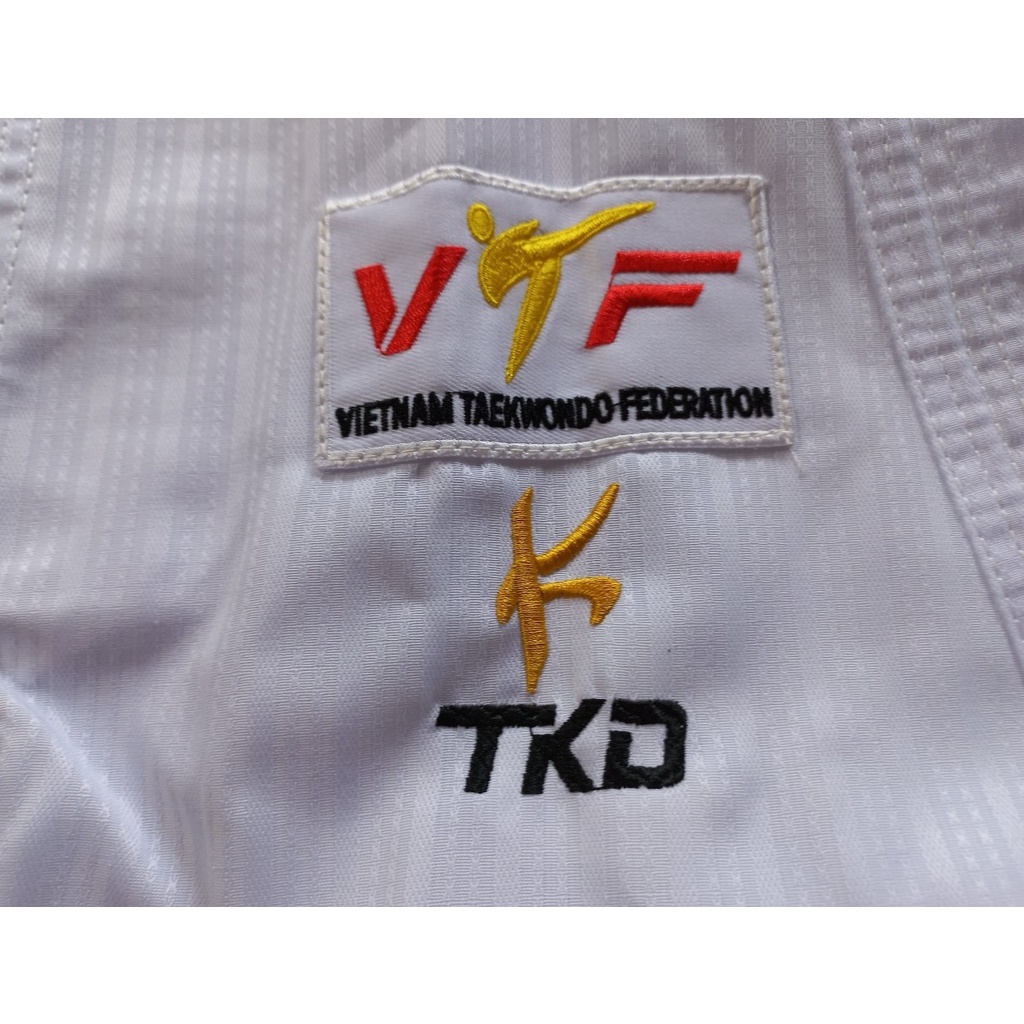 Võ Phục Taekwondo Vải 3 Sọc