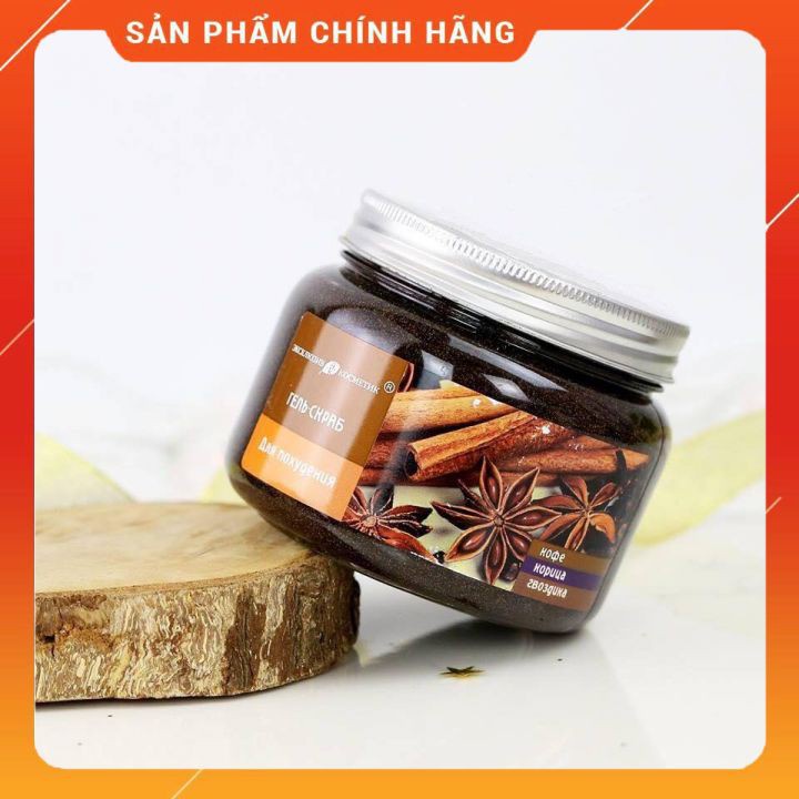 Tẩy tế bào chết body và giảm mụn cơ thể EXCLUSIVECOSMETIC GEL SCRUB COFFEE CINNAMON CLOVES Quế Hồi & Cafe 380g | BigBuy360 - bigbuy360.vn