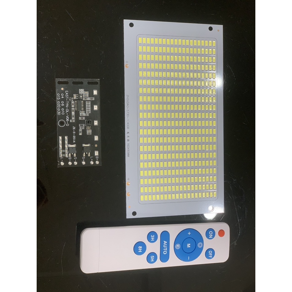 MẠCH ĐIỀU KHIỂN + Chip led 300W + remote lắp cho đèn pha 300W năng lượng mặt trời SUNECO