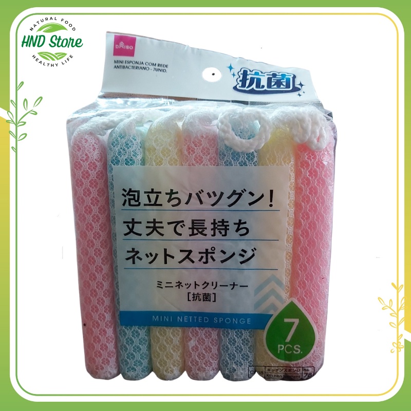Miếng Xốp Rửa Chén DAISO Nhật Bản, Mút Xốp Rửa Chén Bát Tạo Bọt, Đồ Dùng Nhà Bếp (1 miếng) – HND Food & Health Store