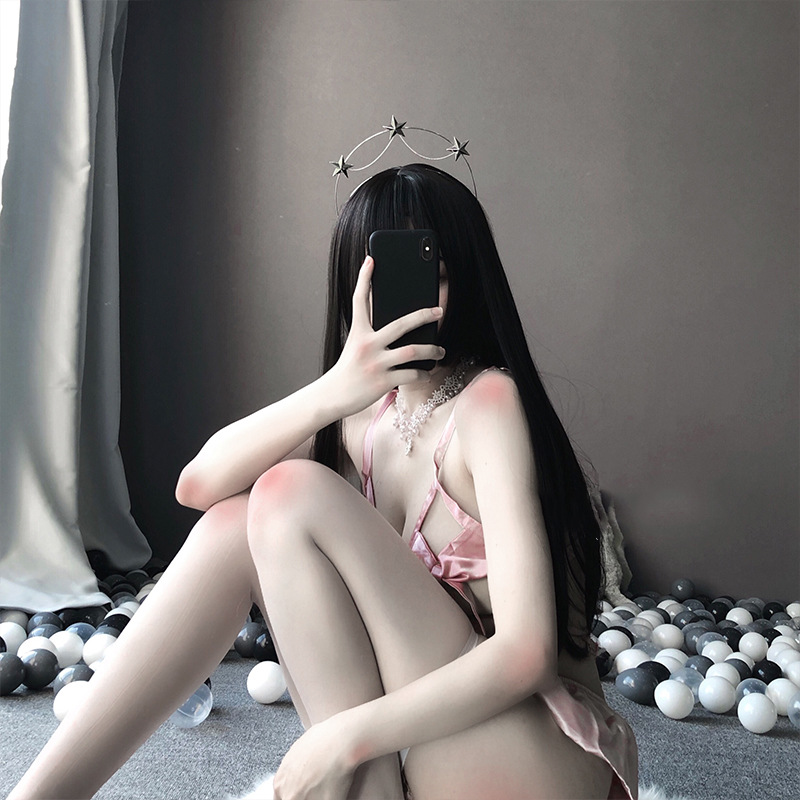 Bộ đồ lót hóa trang cô hầu gái phối ren đính nơ quyến rũ cho nữ
 | BigBuy360 - bigbuy360.vn