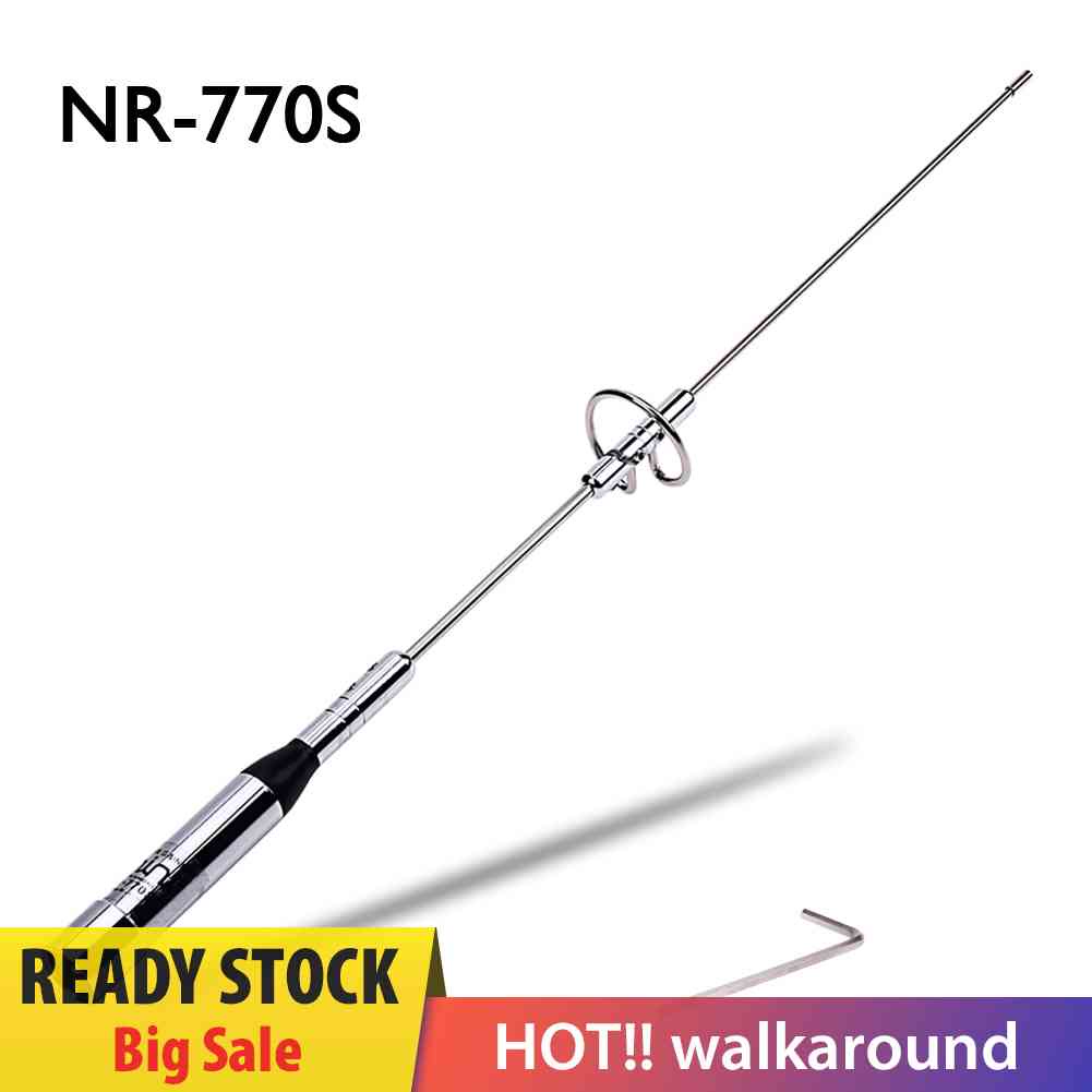 Ăng Ten Radio Băng Tần Kép NR-770S VHF / UHF 100W Cho Xe Hơi TYT 17.5in