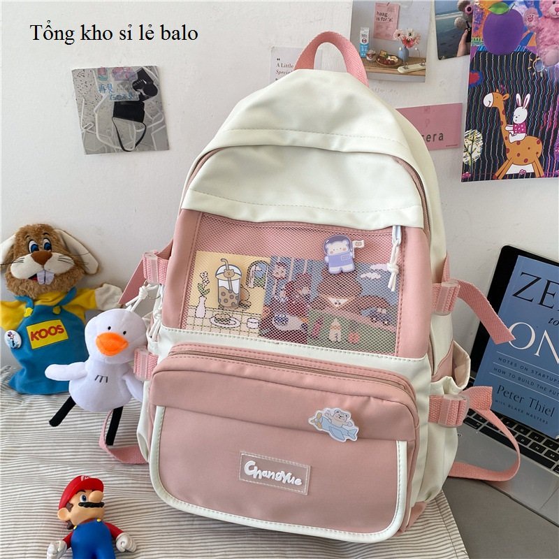 Balo đi học ulzzang  hàn quốc chống thấm nước (bảo hành 12 tháng)