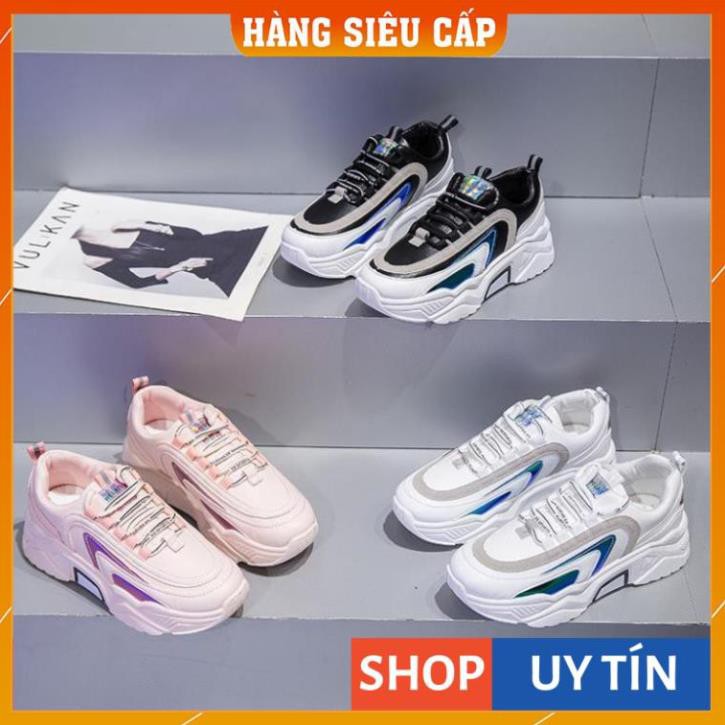 [ Hàng Loại 1 ] - Giày thể thao nữ Phản quang, Clunky Sneaker, 💥Phong cách Hàn Quốc 2020 mẫu mới😍 3 màu có sẵn (D203) | BigBuy360 - bigbuy360.vn