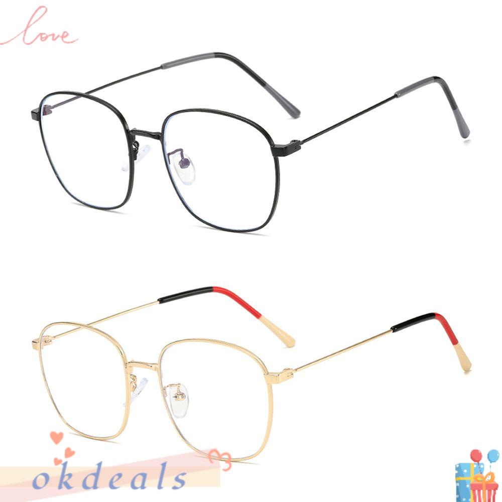 Mắt Kính Gọng Tròn Bằng Kim Loại Phong Cách Cổ Điển Cho Nữ