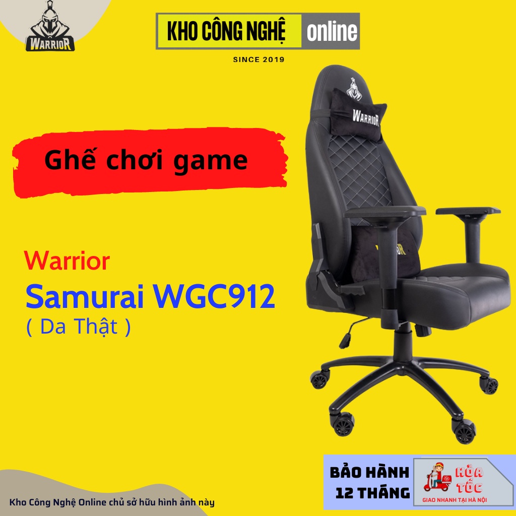 Ghế chơi game Warrior Samurai Series WGC912 (Da thật)