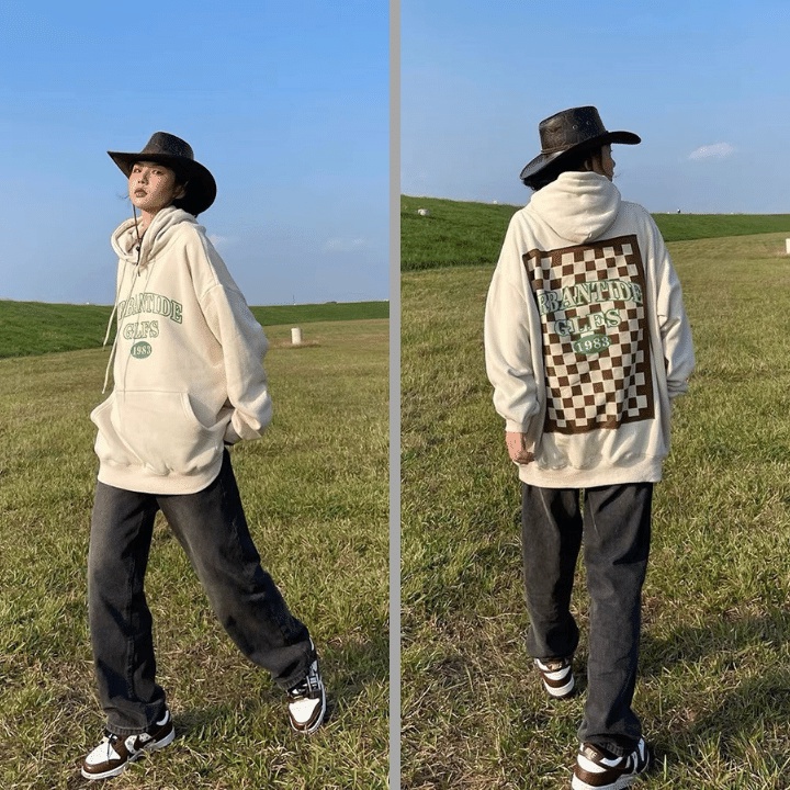 Áo hoodie nữ/Áo nỉ form rộng tay bông unisex nam nữ hình in BÀN CỜ cao cấp chất nỉ bông dày dặn RÔ STORE HD16 | BigBuy360 - bigbuy360.vn