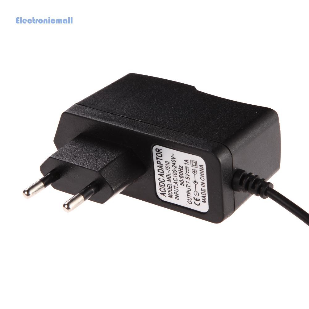 Bộ chuyển đổi sạc phích cắm EU AC 100-240V DC 5.5 x 2.5MM 7.5V 1A 1000mA