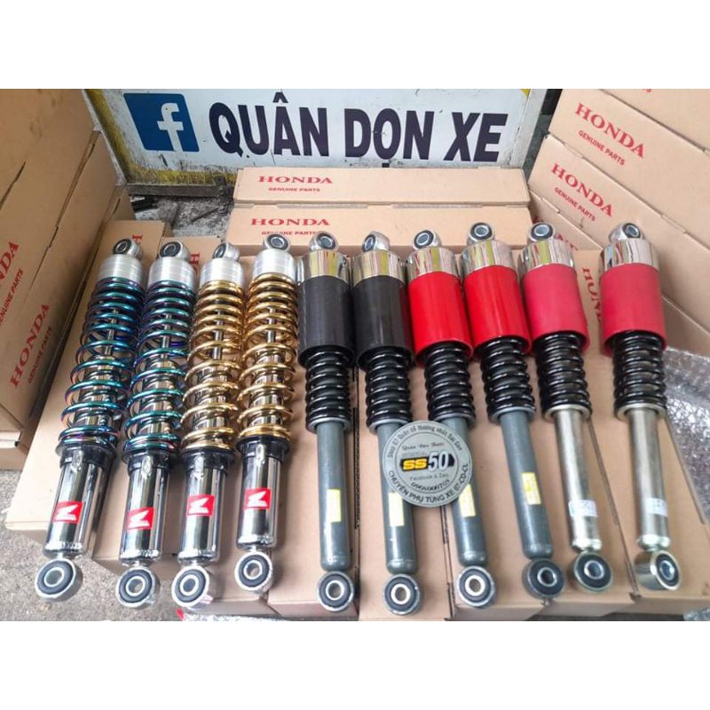 Phuộc sau nice xi vàng 9999 hàng gia công gắn được mọi dòng xe