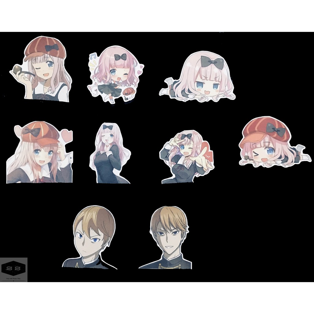 Bộ hình dán - sticker anime Kaguya-sama: Love Is War - Cuộc chiến tỏ tình của những thiên tài