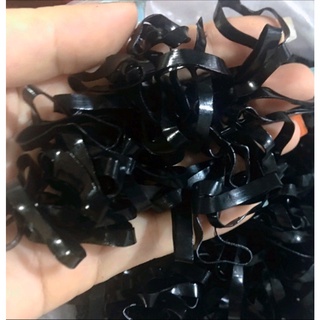 thun đen cột tóc bịch 100g size lớn/chun cột tóc đa năng