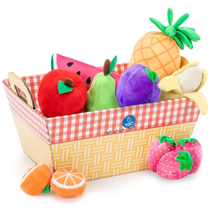 Bộ đồ chơi Giỏ trái cây nhồi bông - Plush Fruit Basket