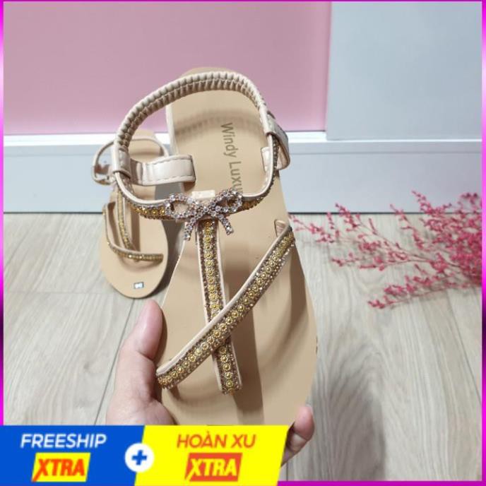 Dép SANDAL XỎ NGÓN ĐÍNH ĐÁ SIÊU XINH