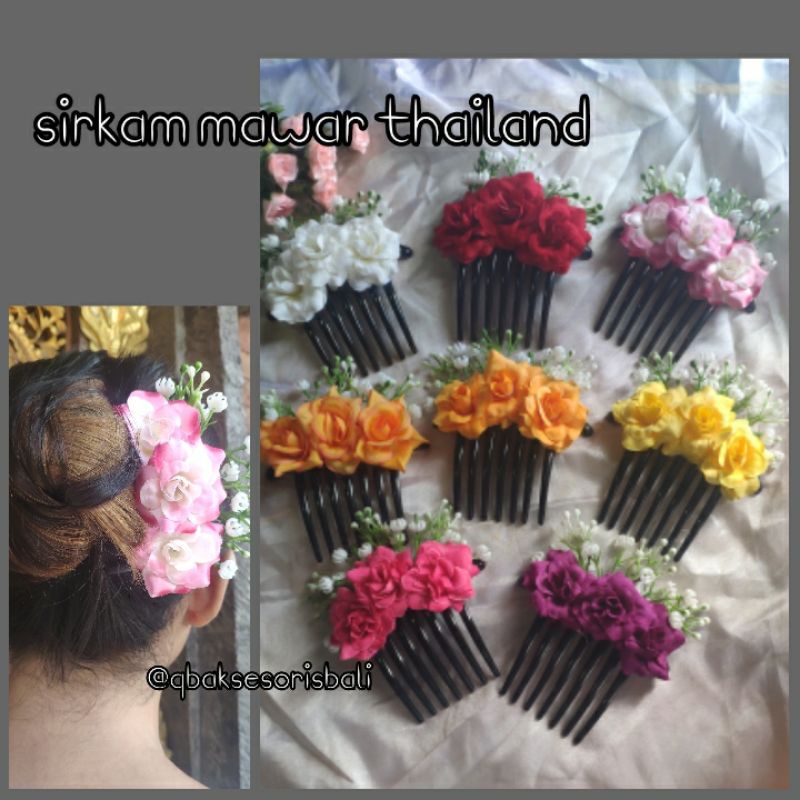 Lược Chải Tóc Hoa Hồng Thái Lan