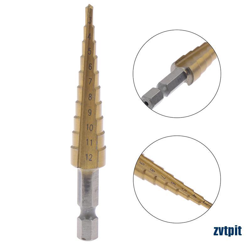 Mũi khoan bước đầu lục giác 3-12mm