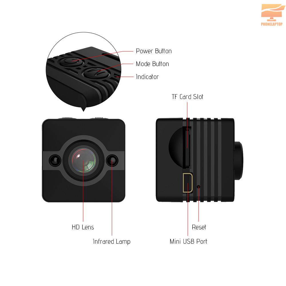 Camera Hành Trình Mini Sq12 1080p Hd Góc Rộng / 155 / 30m