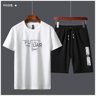 Set quần áo thể thao chất thun mè mềm mịn thoáng mát mùa hè ulzzang