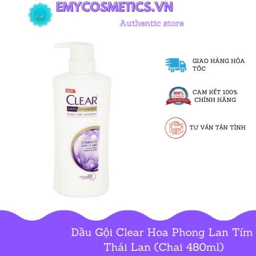 Dầu gội Clear đủ màu Thái Lan (Chai 480ml)