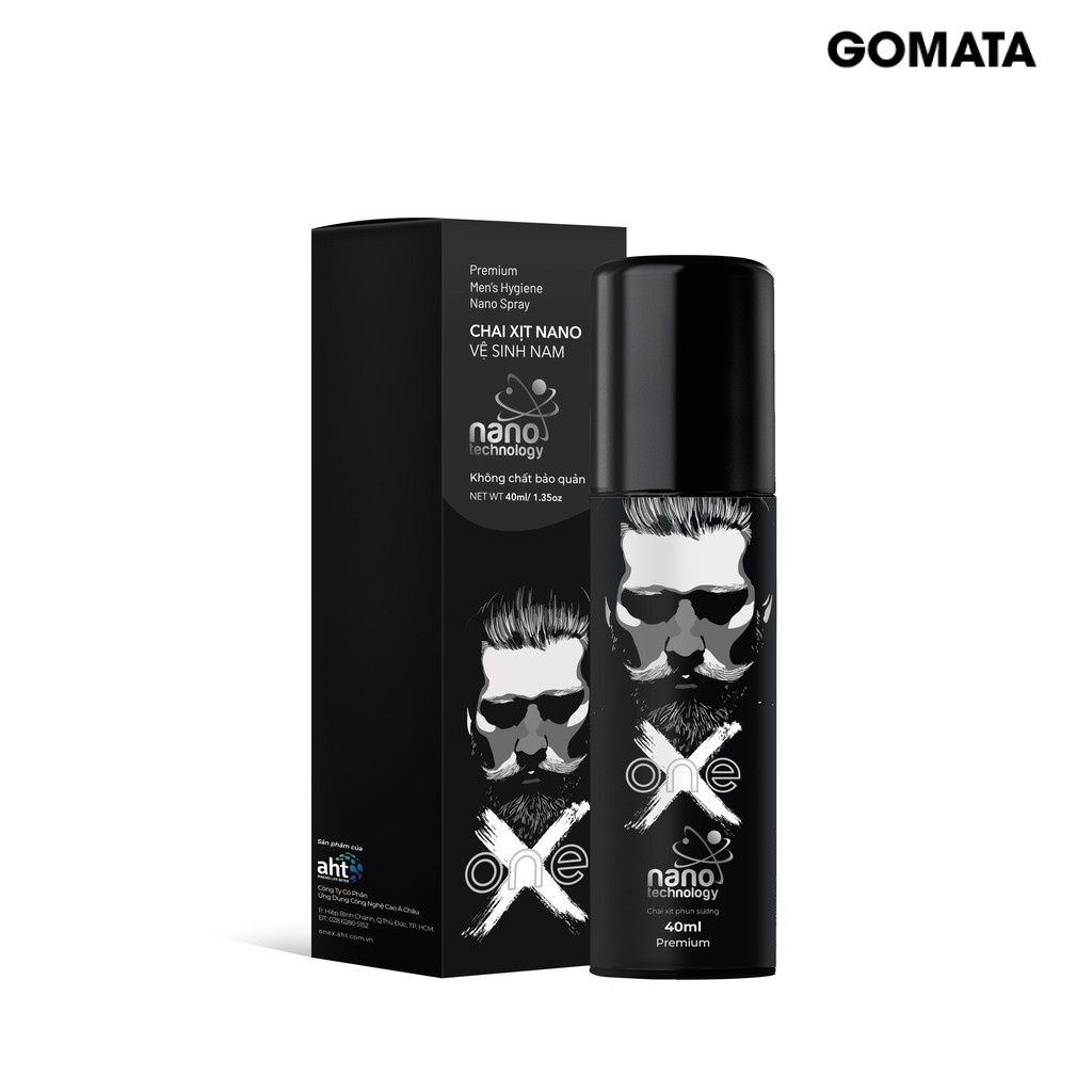 Chai xịt vệ sinh nam giới ONEX Nano Bạc 40ml - Chính Hãng AHT - GOMATA