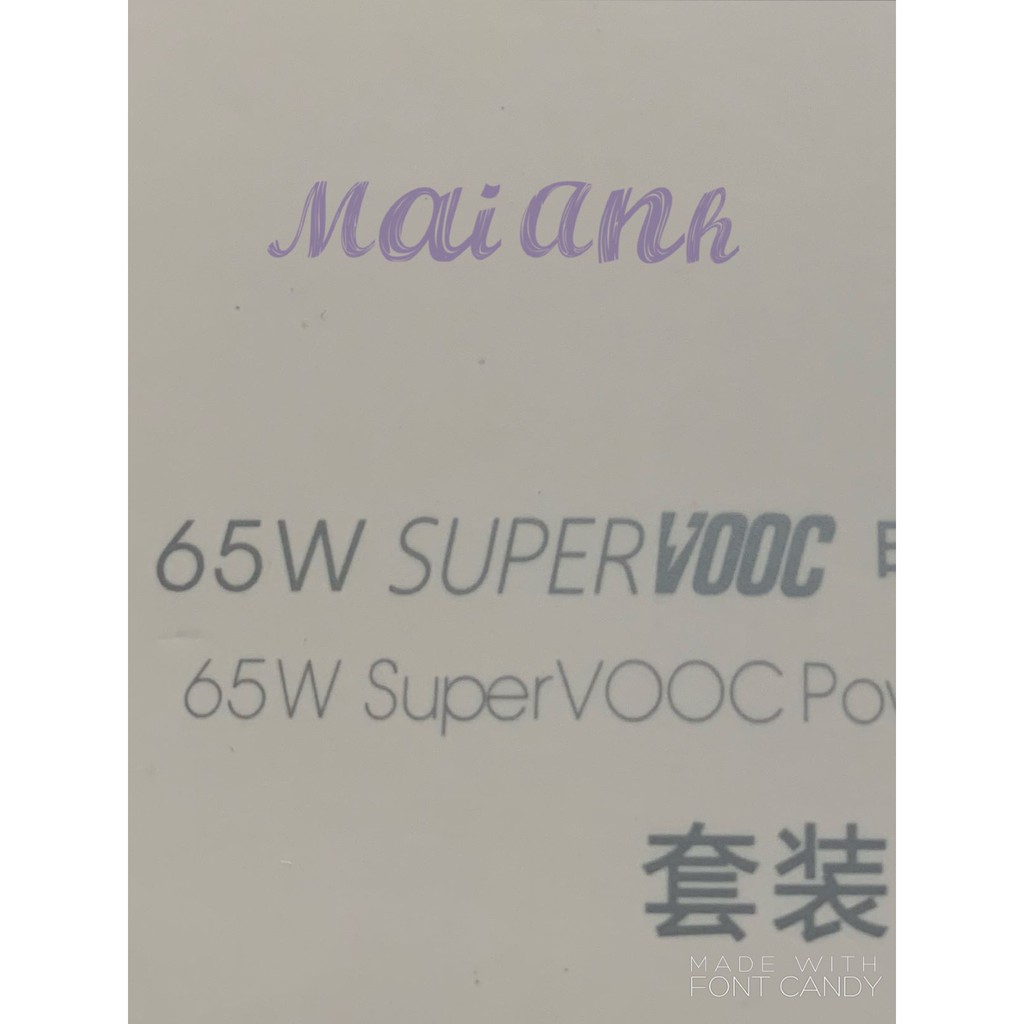 Bô Sạc Siêu Nhanh  👍 65w Supe rVooC { Sạc Tất cả ĐTDĐ Có Hộ trợ Sạc Nhanh}Bh 12 Tháng 1 đổi 1.Tiết Kiệm Pin