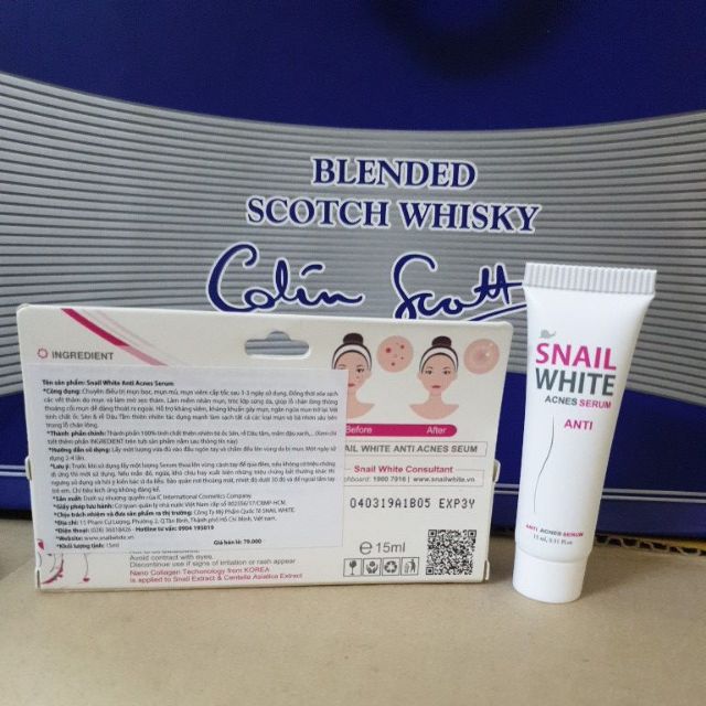 [chính hãng] serum chuyên mụn SNAIL WHITE ANTI ACNES SERUM