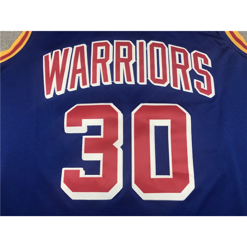 Áo thể thao 3 lỗ NBA Jersey số 30 màu xanh dương cổ điển