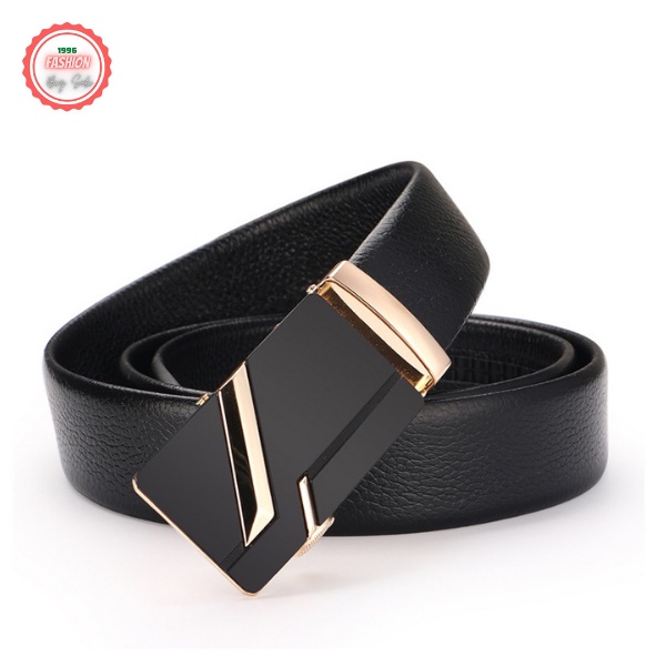 Thắt lưng nam da bò cao cấp, dây nịt nam hàn quốc khóa tự động Full option - TL01