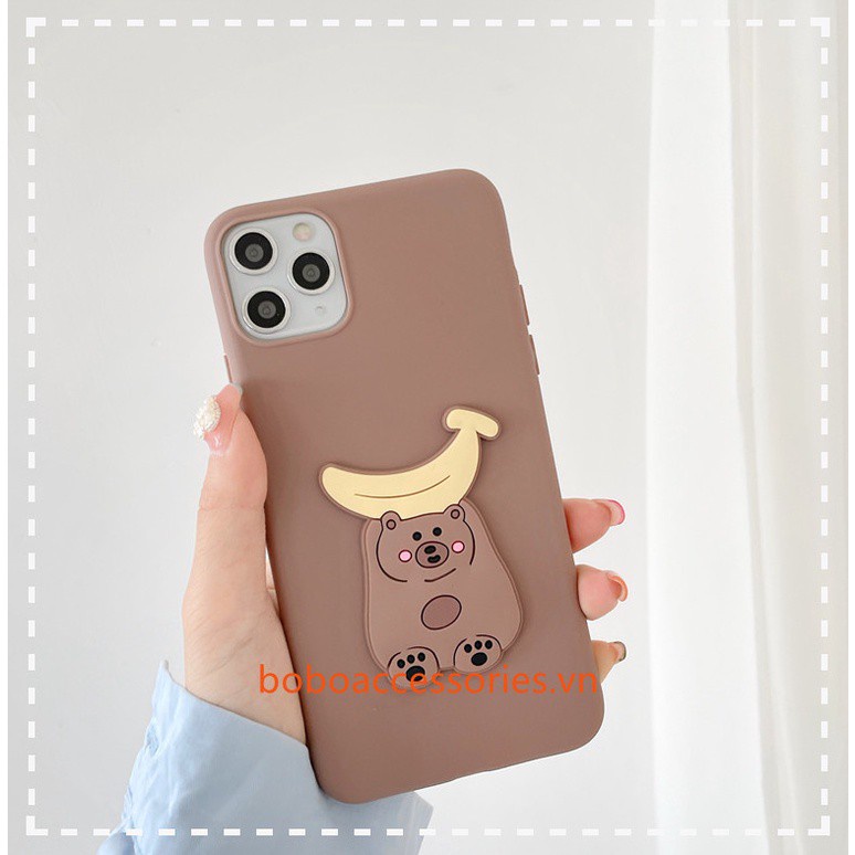 Ốp điện thoại tpu hình trái cây/gấu/thỏ/khủng long 3D dành cho Vivo V2066 1820 1920 1811 1806 1603 1610 1606 1609 1719