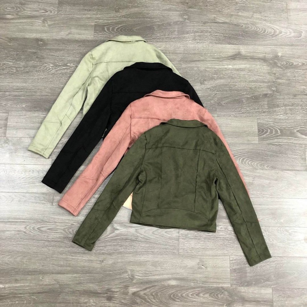 Áo Khoác Da Lộn Nữ BLASHE Hàng VNXK