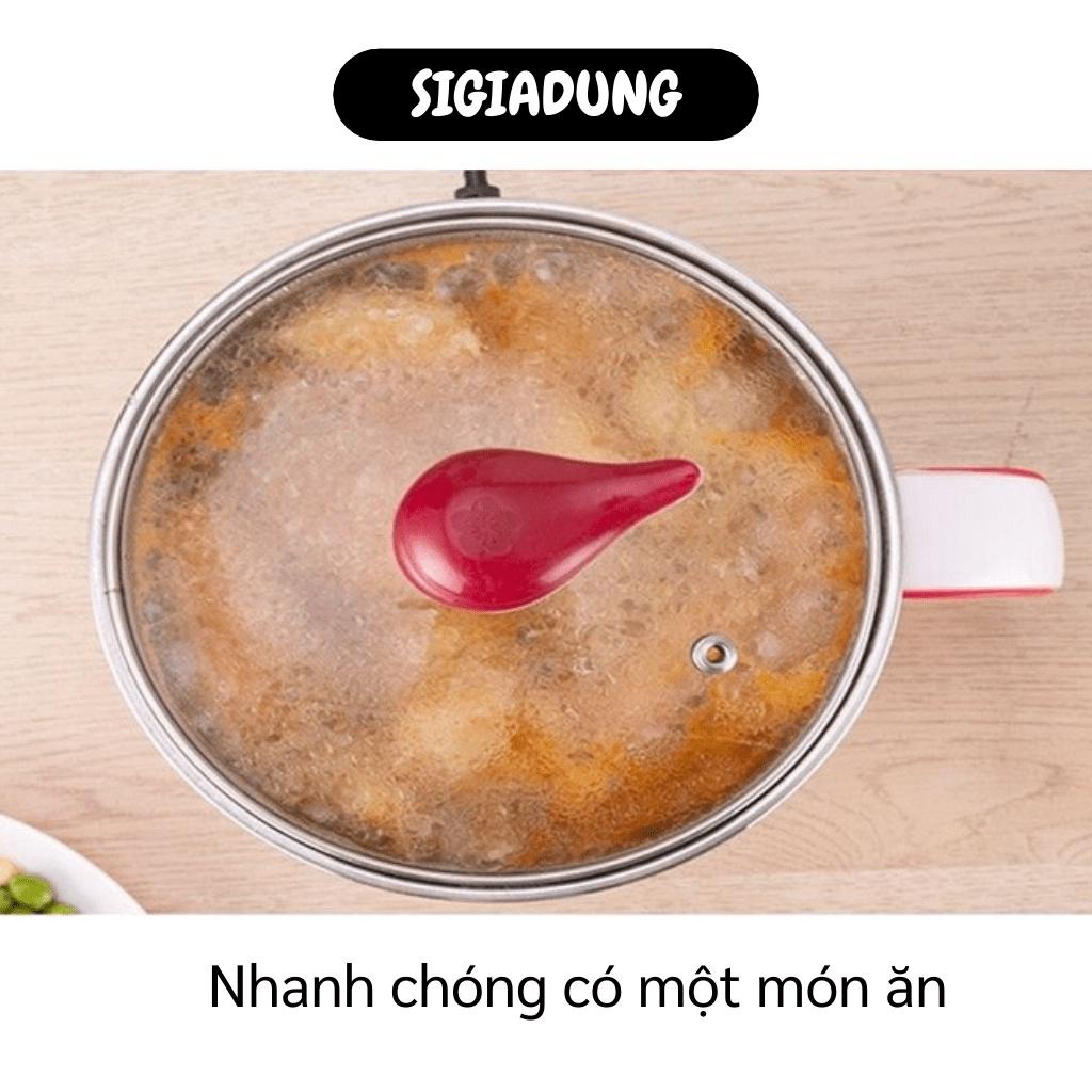 [SGD] Ca Nấu Mì - Nồi Điện Mini Tay Cầm Đa Năng Kèm Xửng Hấp Có Thể Nấu Canh, Cơm, Xào 9288