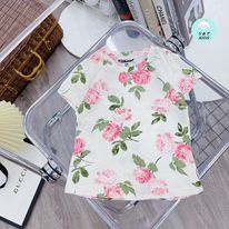 Áo phông cotton cổ tròn cho bé gái - APCTBG