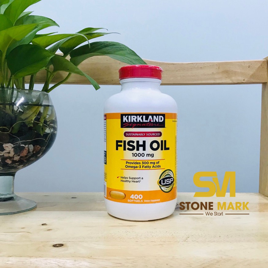 [Mã COS1505 giảm 8% đơn 300K] [DATE 12/2023] Dầu Cá Kirkland Fish Oil 1000Mg 400 viên của Mỹ | BigBuy360 - bigbuy360.vn