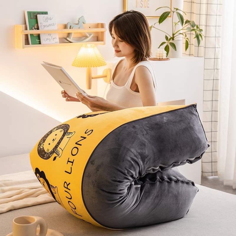Gối tựa đầu giường Bo Decor họa tiết ngộ nghĩnh size 1m5 và 1m8