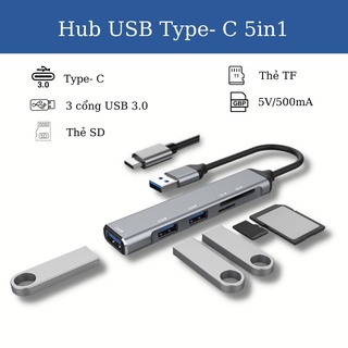 Hub type c và hub usb 3.0 đa năng, cổng chuyển đổi hub type c - usb 3.0 cho laptop