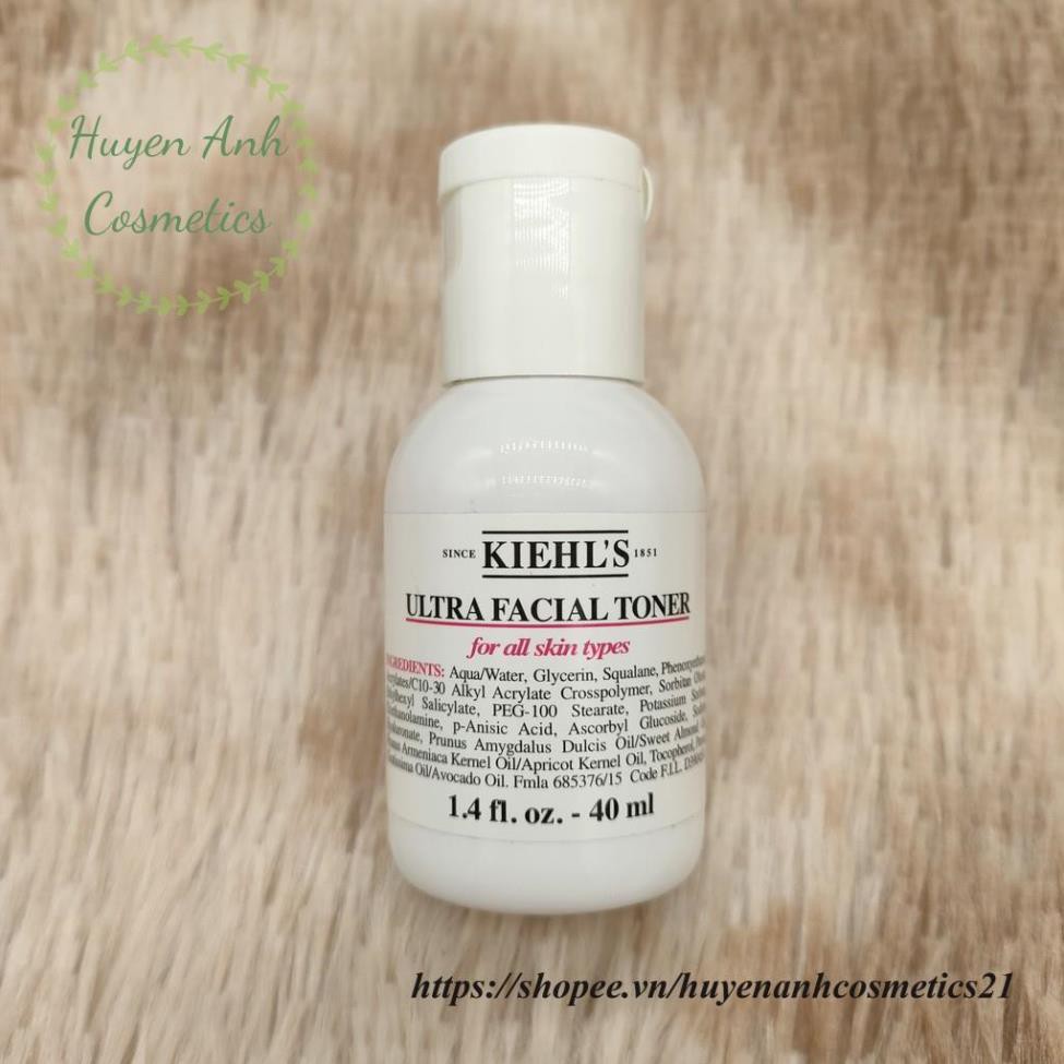 Toner cấp ẩm chuyên sâu Kiehls ultra facial mini 40ml